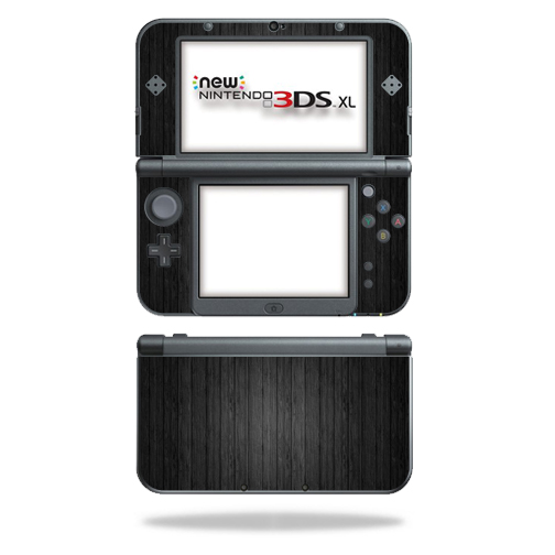 NI3DSXL2-Black Wood Skin Decal Wrap for New Nintendo 3DS XL 2015 Cover Sticker - Black Wood -  MightySkins