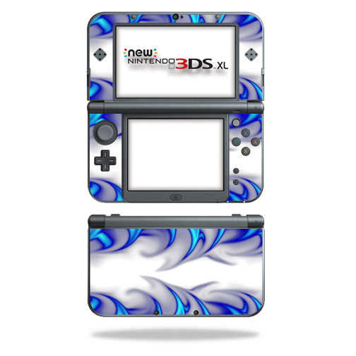 NI3DSXL2-Blue Fire Skin Decal Wrap for New Nintendo 3DS XL 2015 Cover Sticker - Blue Fire -  MightySkins