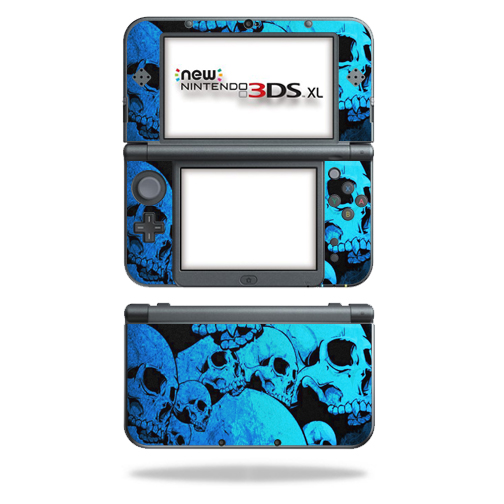 MightySkins NI3DSXL2-Blue Skulls