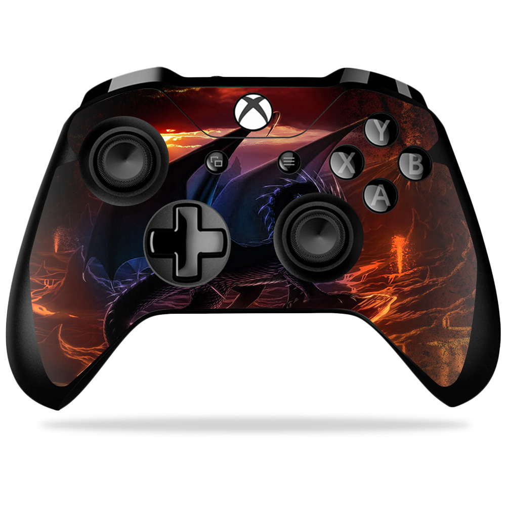 MIXBONXCO-Fire Dragon Skin Decal Wrap for Microsoft Xbox One X Controller Sticker - Fire Dragon -  MightySkins