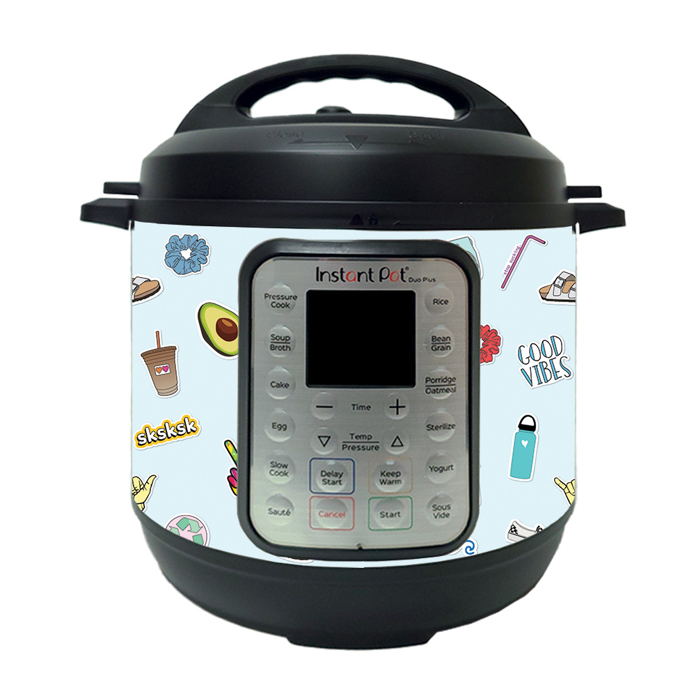 Picture of MightySkins INPTDO6QT-VSCO2 Skin Decal Wrap for Instant Pot Duo 6 qt. Sticker - VSCO Girl