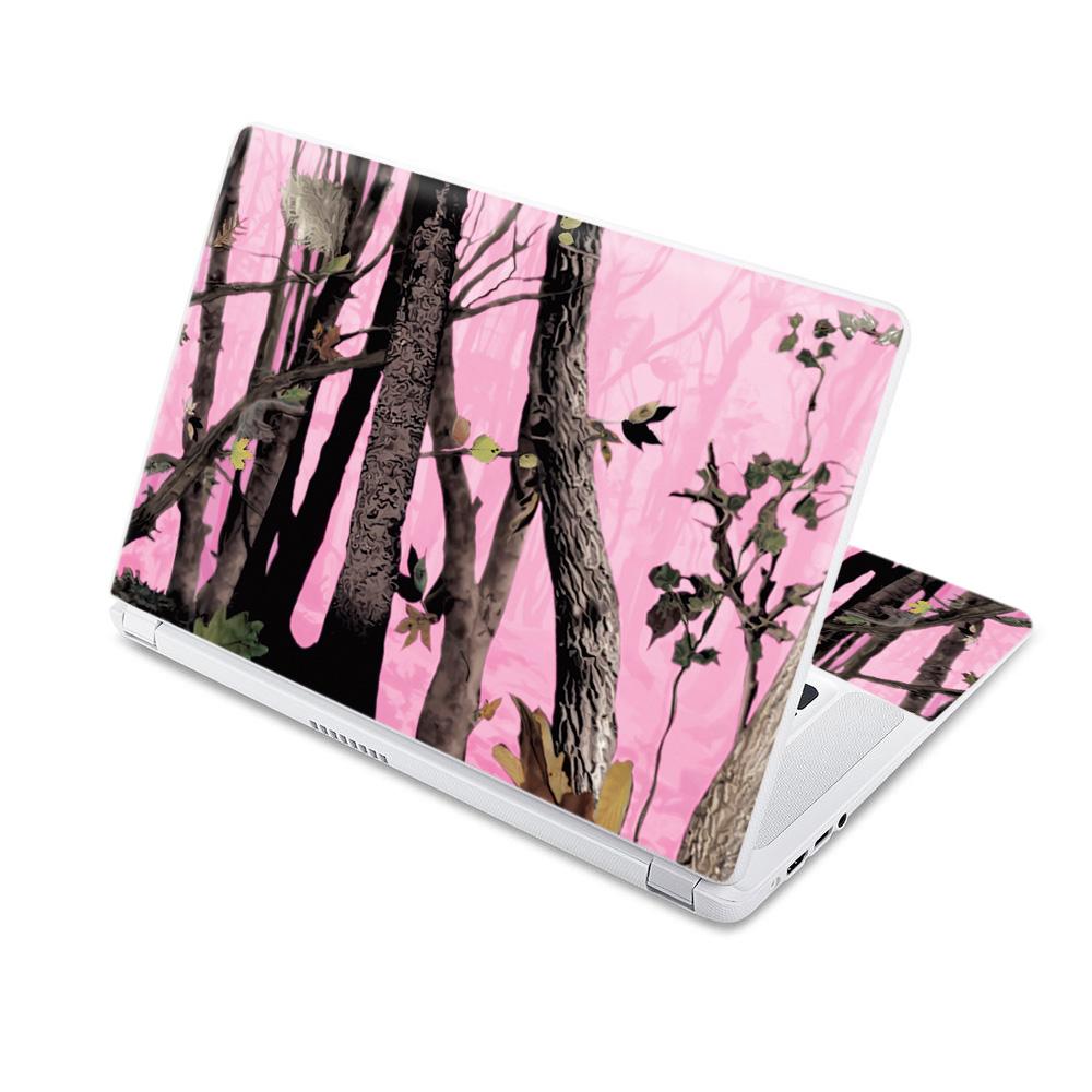 CF-ACCR15-Pink Tree Camo Carbon Fiber Skin Decal Wrap for Acer Chromebook 15 15.6 in. 2017 - Pink Tree Camo -  MightySkins