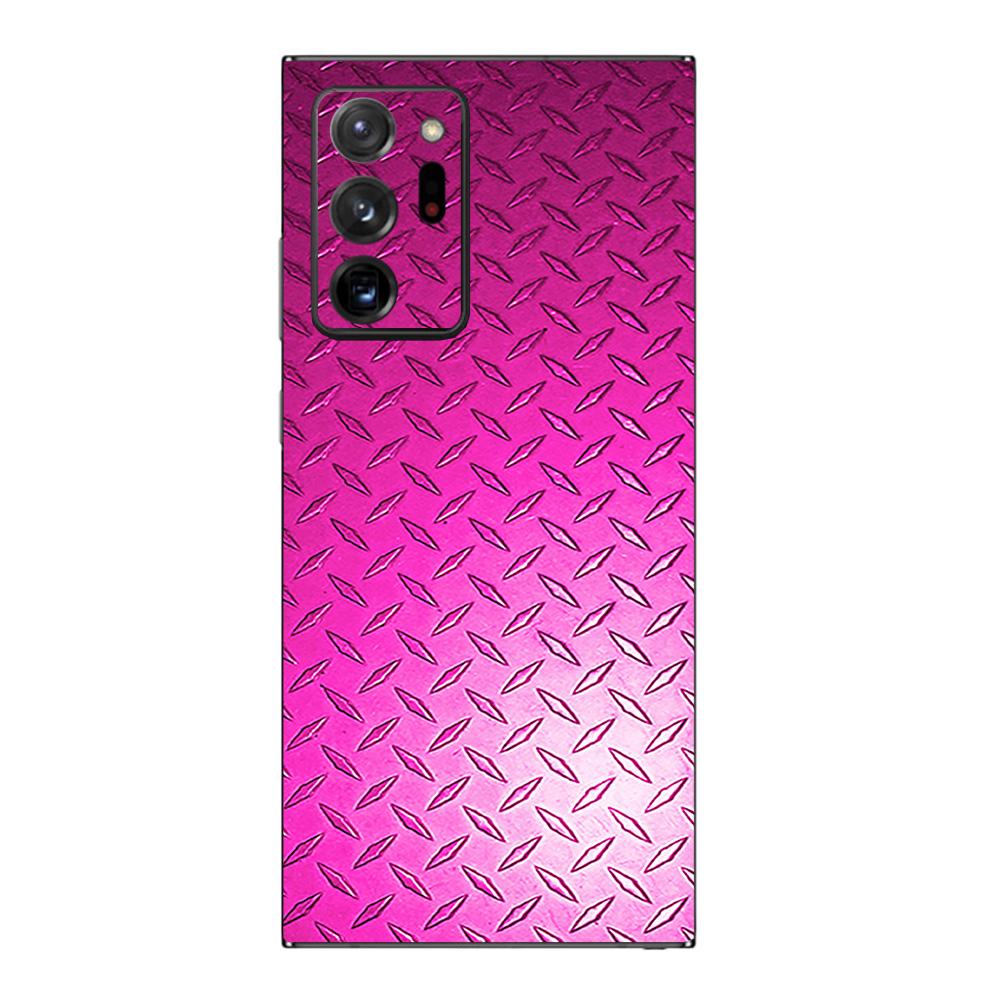 CF-SAGNO20UL-Pink Diamond Plate Carbon Fiber Skin Decal Wrap for Samsung Galaxy Note 20 Ultra 5G Sticker - Pink Diamond Plate -  MightySkins