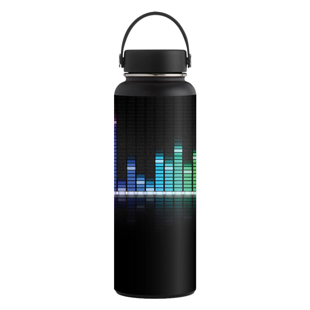 Picture of MightySkins CF-HFWI40-Keep The Beat Carbon Fiber Skin for Hydro Flask 40 oz Wide Mouth Sticker - Keep the Beat
