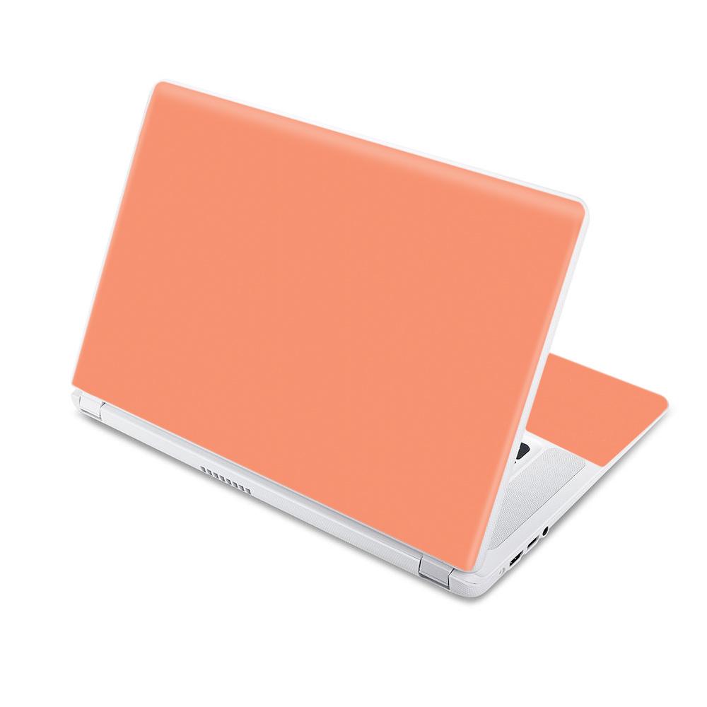 CF-ACCR15-Solid Peach Carbon Fiber Skin Decal Wrap for Acer Chromebook 15 15.6 in. 2017 - Solid Peach -  MightySkins