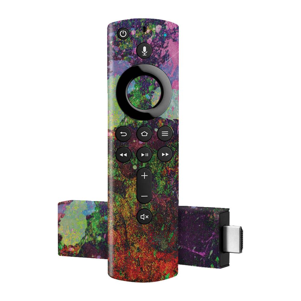 AMFTV4K-Paint Drip Skin Decal Wrap for Amazon Fire TV Stick 4K 2018 & 2020 Sticker - Paint Drip -  MightySkins
