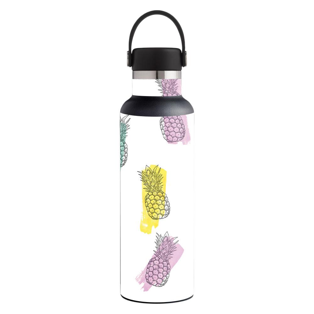 Picture of MightySkins HFST21-Funky Pineapples Skin Decal Wrap for Hydro Flask 21 oz Standard Mouth Sticker - Funky Pineapples