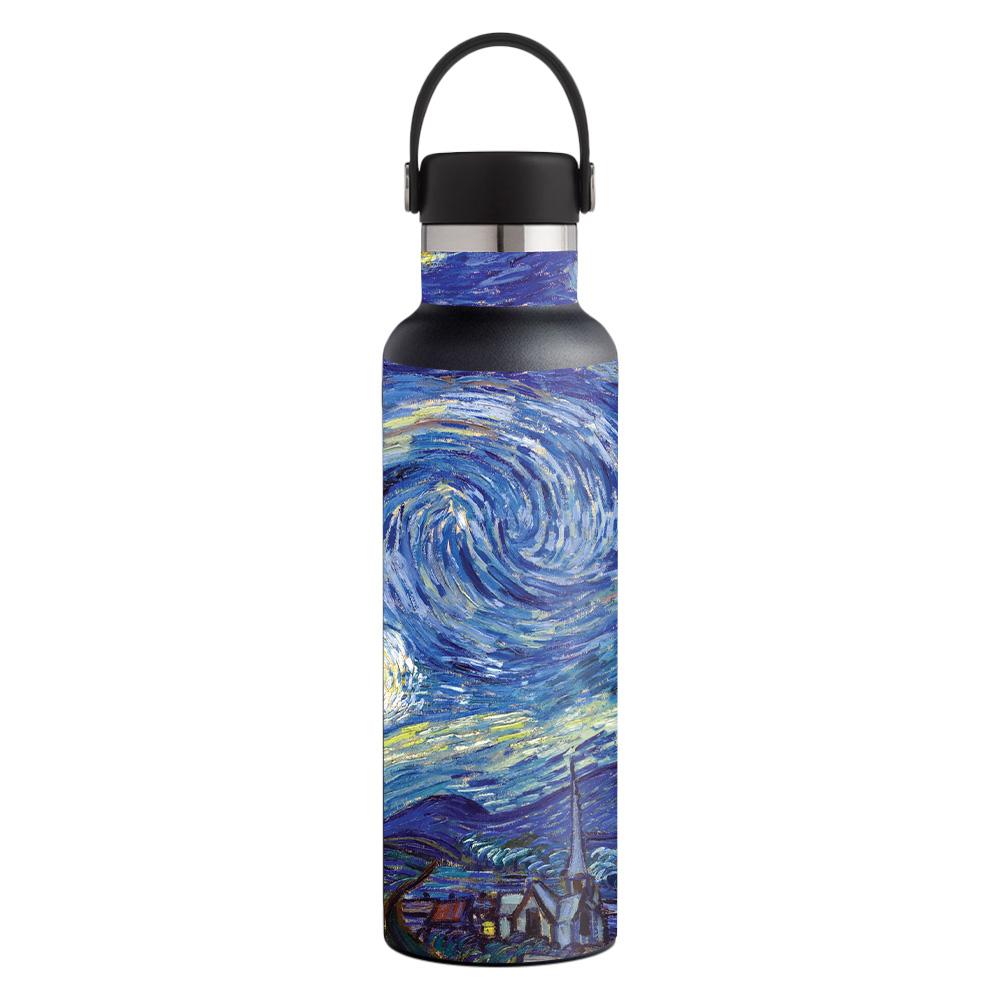 Picture of MightySkins HFST21-Starry Night Skin Decal Wrap for Hydro Flask 21 oz Standard Mouth Sticker - Starry Night