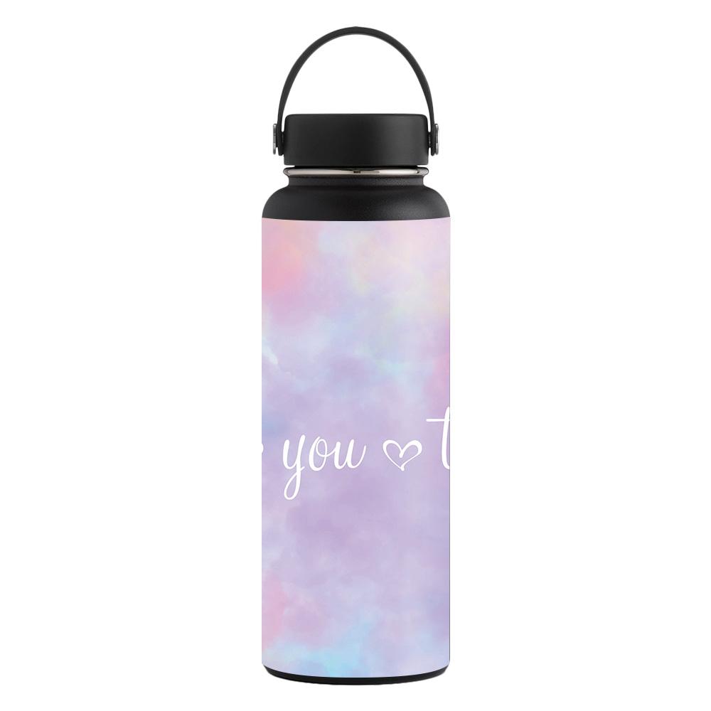 Picture of MightySkins CF-HFWI40-Beyoutiful Carbon Fiber Skin for Hydro Flask 40 oz Wide Mouth Sticker - Beyoutiful