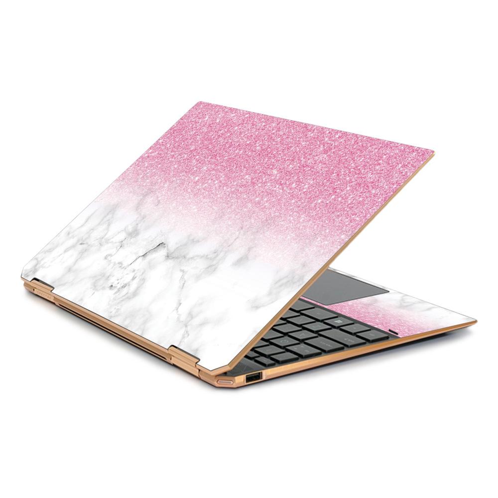 CF-HPS3601319-Marble Glitz Carbon Fiber Skin Decal Wrap for HP Spectre X360 13.3 in. Gem-Cut 2019 Sticker - Marble Glitz -  MightySkins