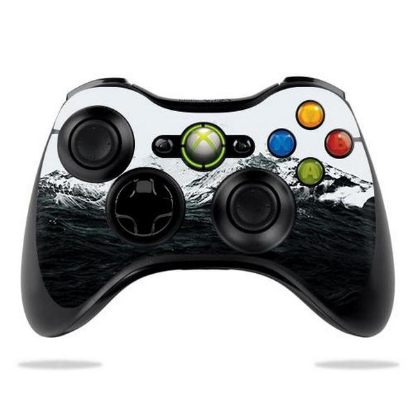 CF-MIXB360CO-Mountain Waves Carbon Fiber Skin for Microsoft Xbox 360 Controller - Mountain Waves -  MightySkins