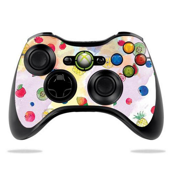 CF-MIXB360CO-Fruit Water Carbon Fiber Skin for Microsoft Xbox 360 Controller - Fruit Water -  MightySkins