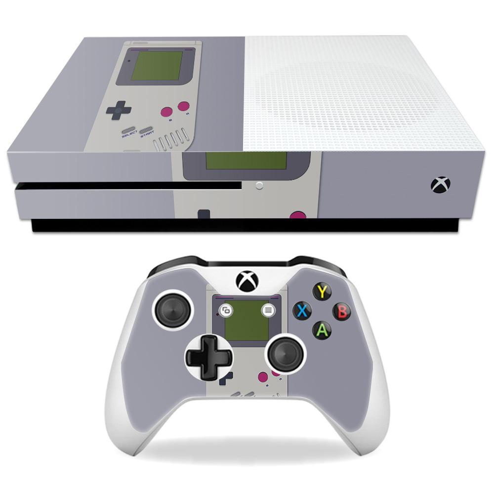 CF-MIXBONES-Game Kid Carbon Fiber Skin for Microsoft Xbox One S - Game Kid -  MightySkins
