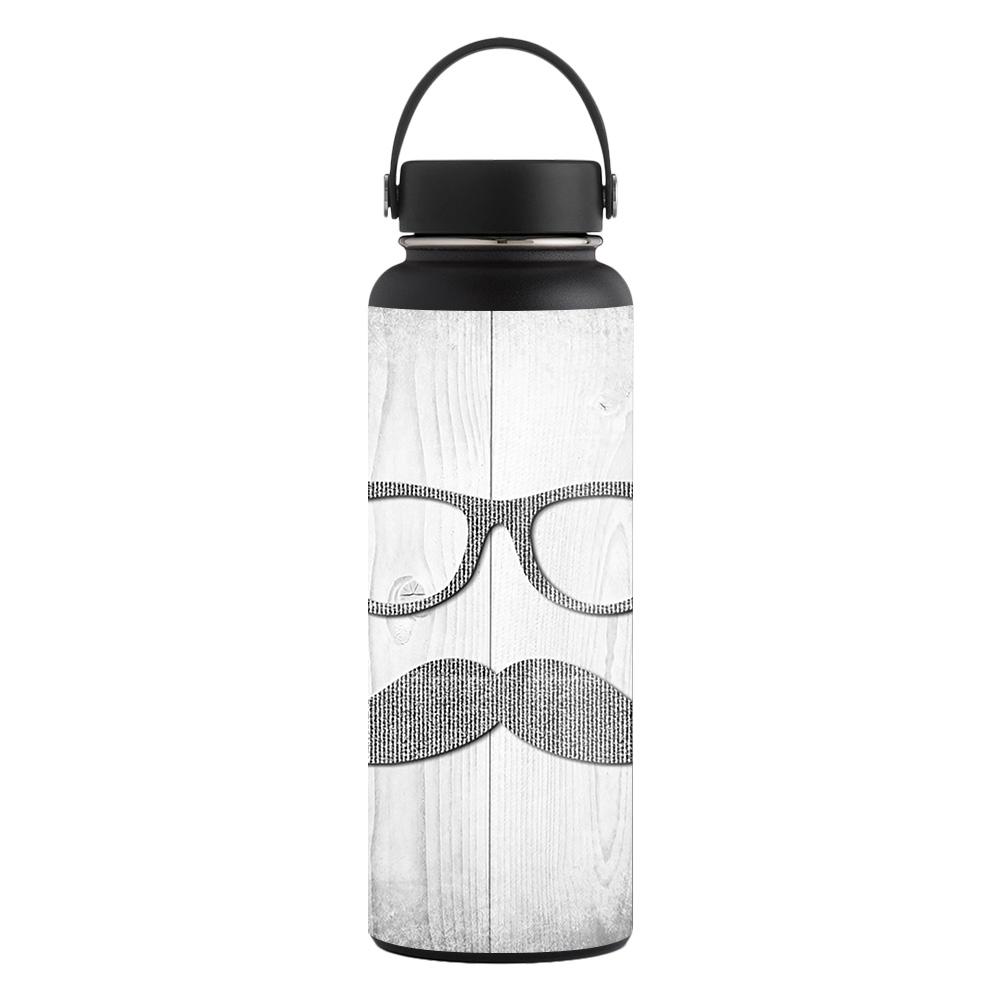 Picture of MightySkins CF-HFWI40-Hipster Carbon Fiber Skin for Hydro Flask 40 oz Wide Mouth Sticker - Hipster