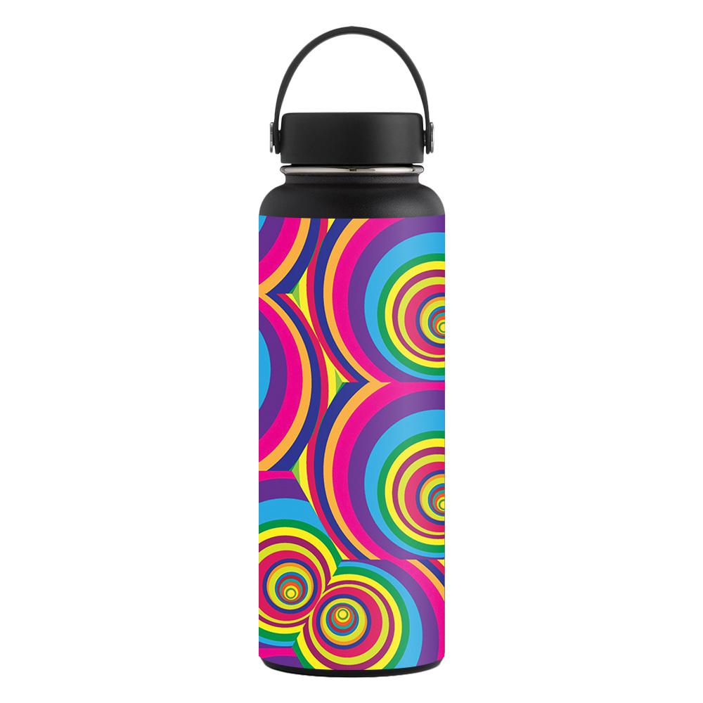 Picture of MightySkins CF-HFWI40-Groovy 60s Carbon Fiber Skin for Hydro Flask 40 oz Wide Mouth Sticker - Groovy 60s