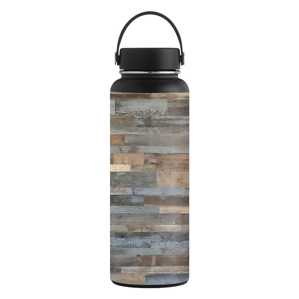 Picture of MightySkins CF-HFWI40-Gray Wood Carbon Fiber Skin for Hydro Flask 40 oz Wide Mouth Sticker - Gray Wood