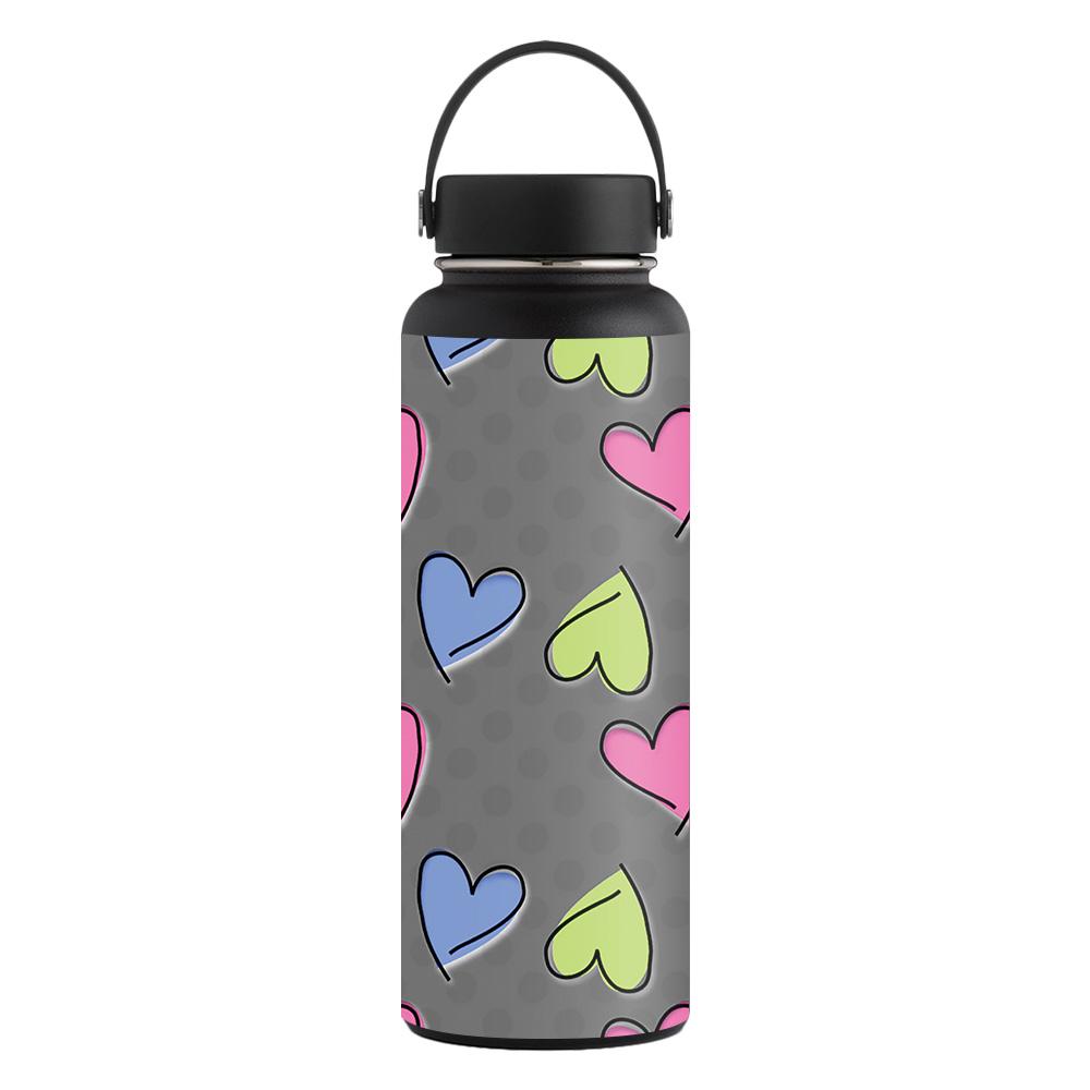 Picture of MightySkins CF-HFWI40-Girly Carbon Fiber Skin for Hydro Flask 40 oz Wide Mouth Sticker - Girly
