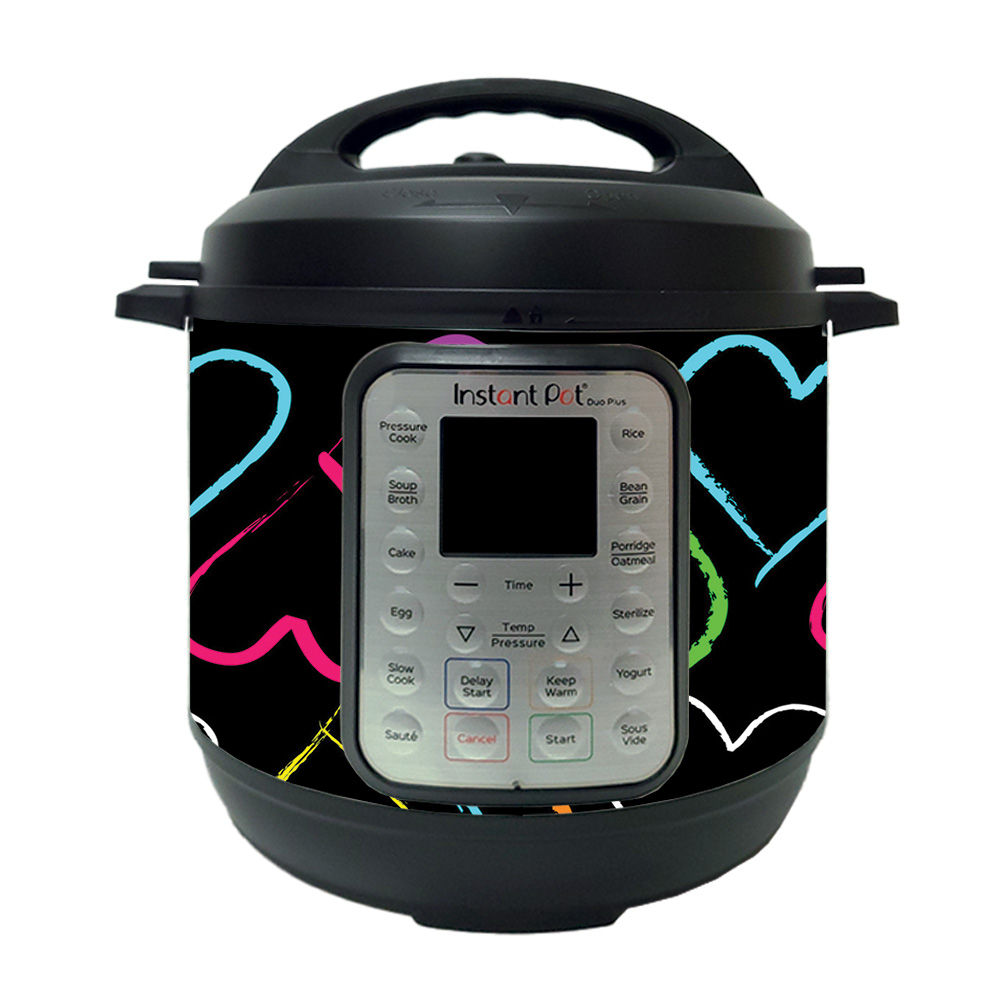 Picture of MightySkins INPTDO6QT-Hearts Skin Decal Wrap for Instant Pot Duo 6 qt. Sticker - Hearts
