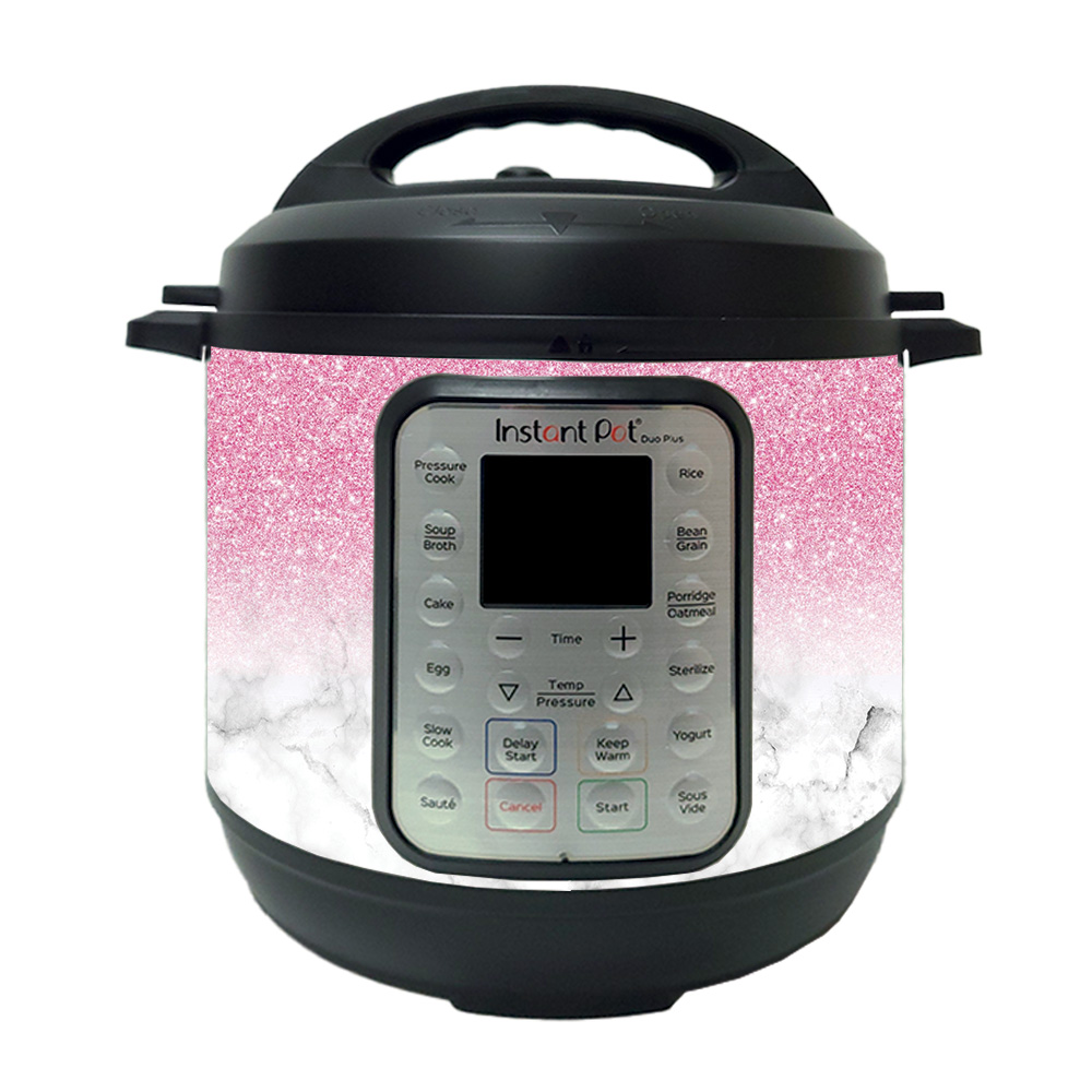 Picture of MightySkins INPTDO6QT-Marble Glitz Skin Decal Wrap for Instant Pot Duo 6 qt. Sticker - Marble Glitz
