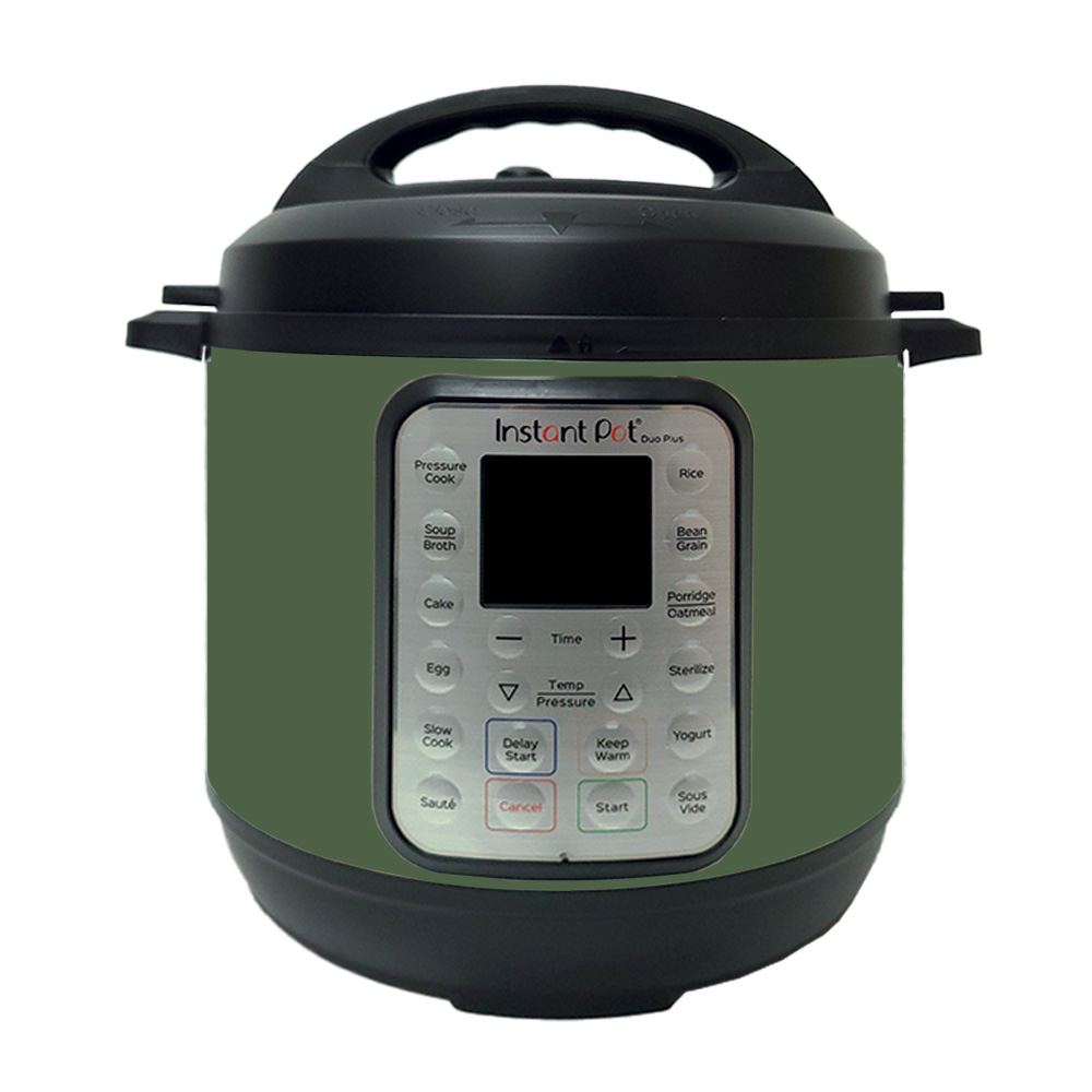 Picture of MightySkins INPTDO6QT-Solid Olive Skin Decal Wrap for Instant Pot Duo 6 qt. Sticker - Solid Olive