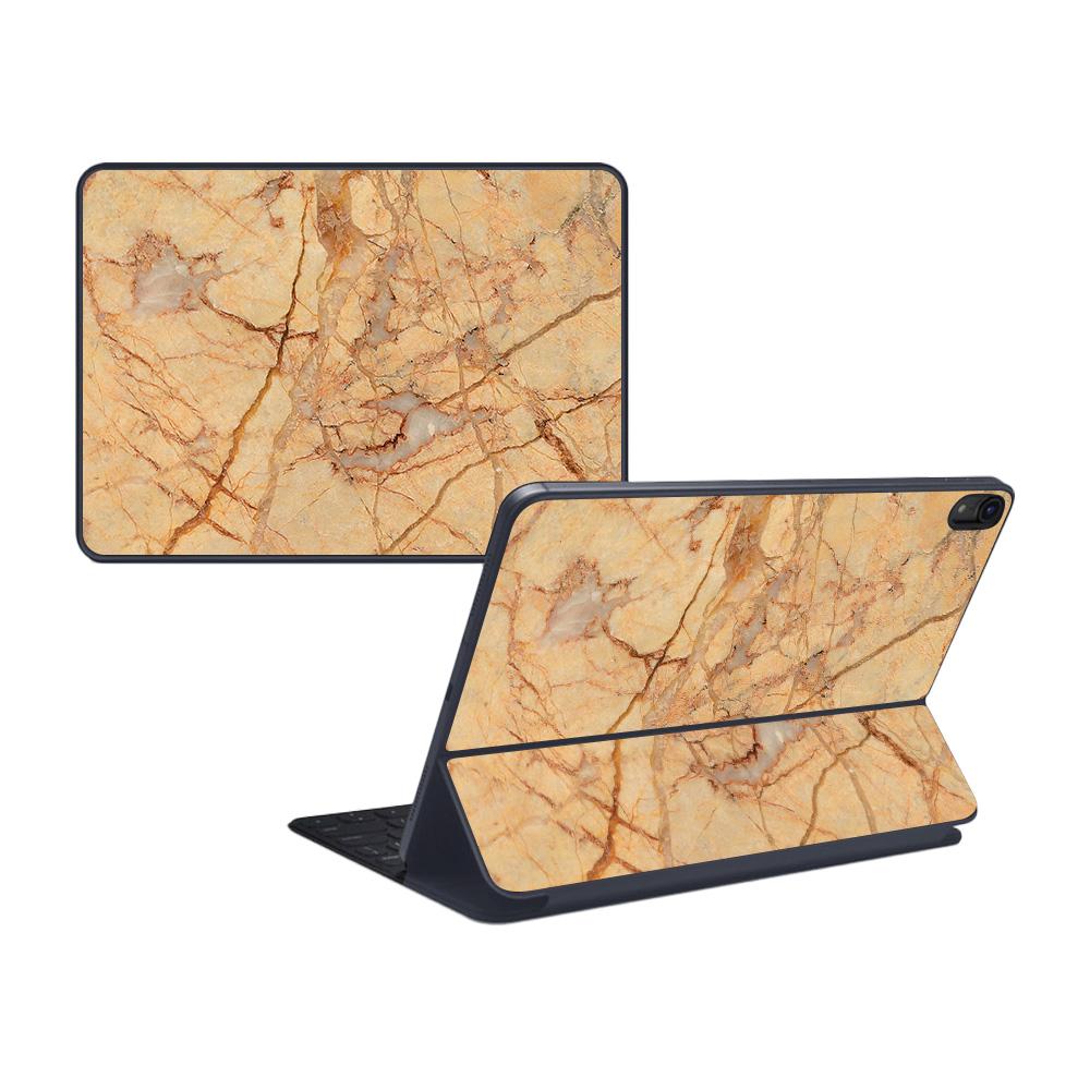 APIPSK1118-Amber Marble Skin Decal Wrap for Apple iPad Pro Smart Keyboard 11 in. 2018 Sticker - Amber Marble -  MightySkins