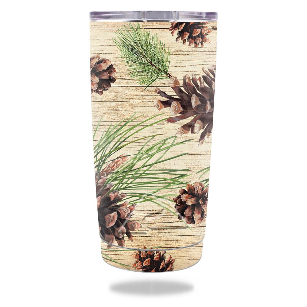 Picture of MightySkins OZTUM20-Pine Collage Skin Decal Wrap for Ozark Trail 20 oz Tumbler 2016 - Pine Collage