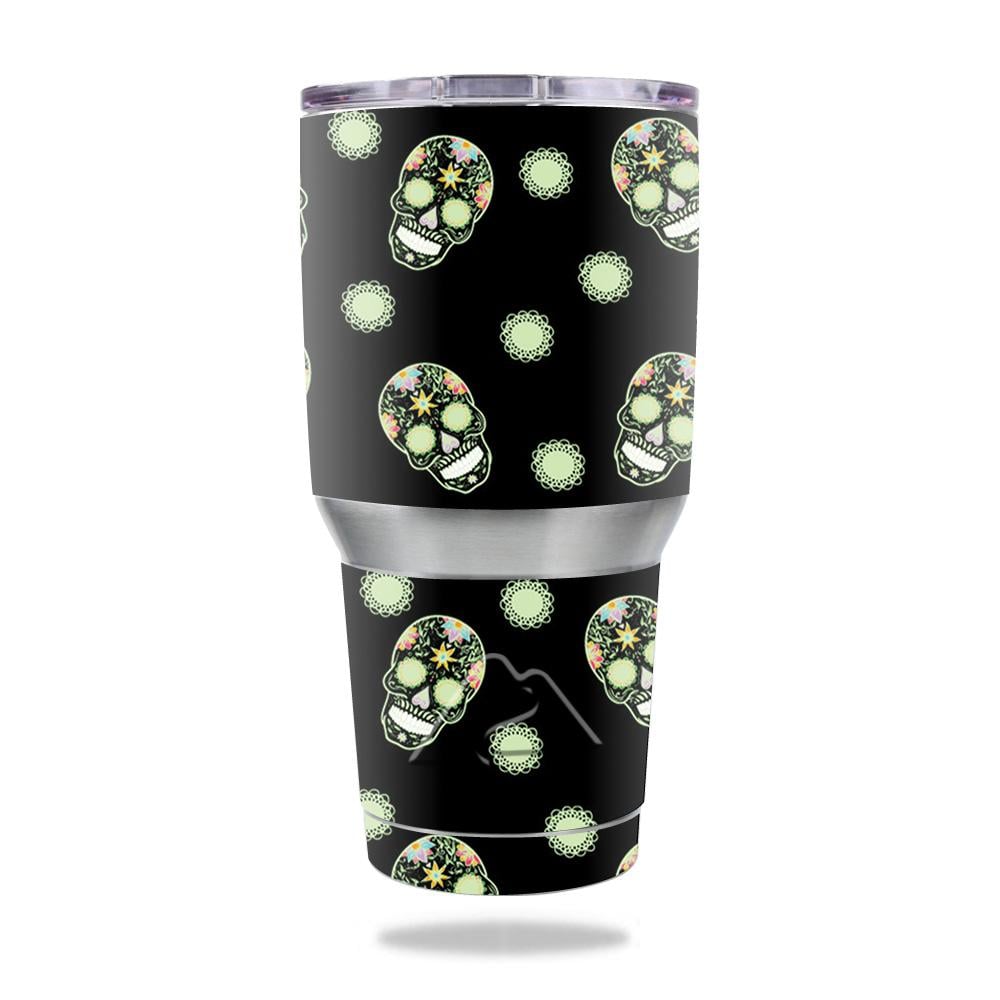 Picture of MightySkins OZTUM30-Nighttime Skulls Skin Decal Wrap for Ozark Trail 30 oz Tumbler - Nighttime Skulls