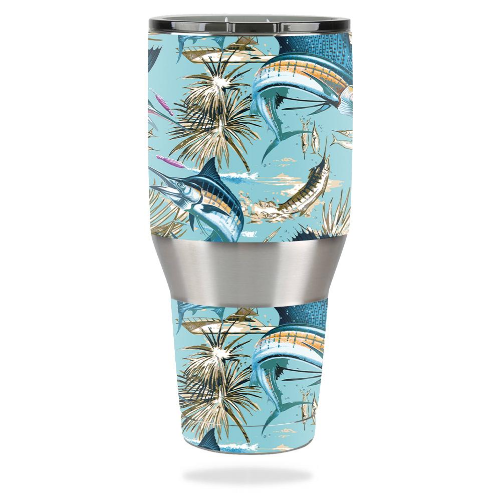 Picture of MightySkins OZTUM40-Island Fish Skin Decal Wrap for Ozark Trail 40 oz Tumbler - Island Fish