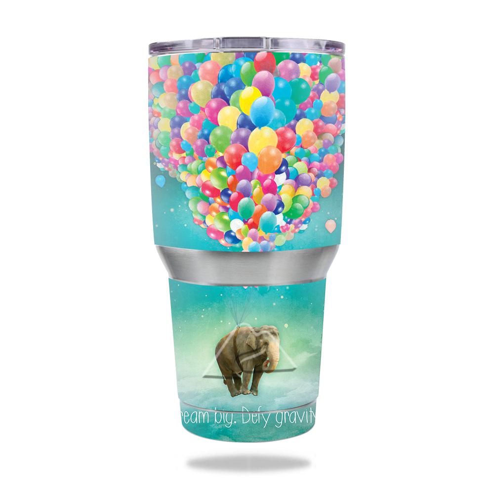 Picture of MightySkins OZTUM30-Elephant Balloons Skin Decal Wrap for Ozark Trail 30 oz Tumbler Sticker - Elephant Balloons