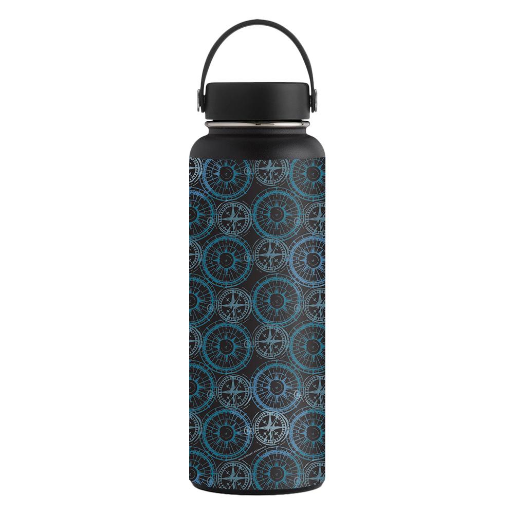 Picture of MightySkins CF-HFWI40-Compass Tile Carbon Fiber Skin for Hydro Flask 40 oz Wide Mouth Sticker - Compass Tile
