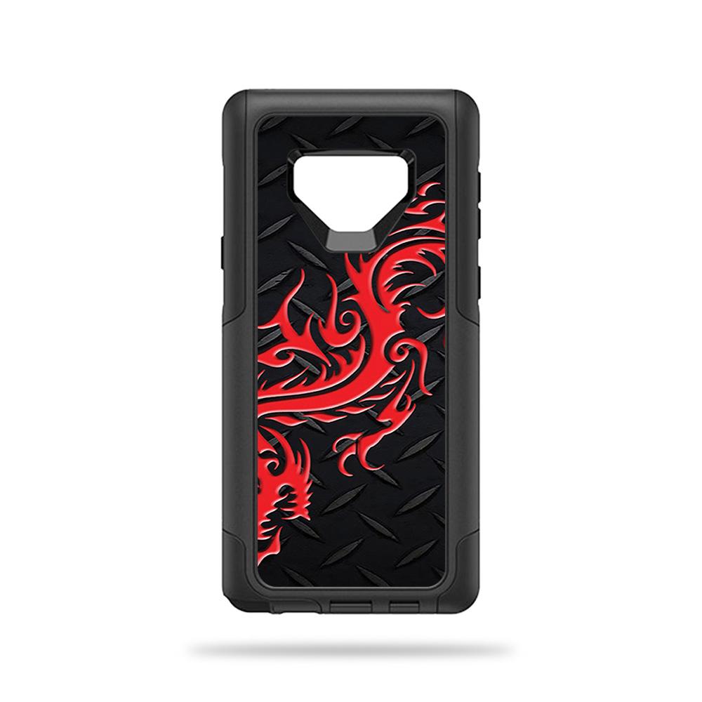 OTCSGNOT9-Red Dragon Skin Decal Wrap for OtterBox Commuter Galaxy Note 9 Sticker - Red Dragon -  MightySkins