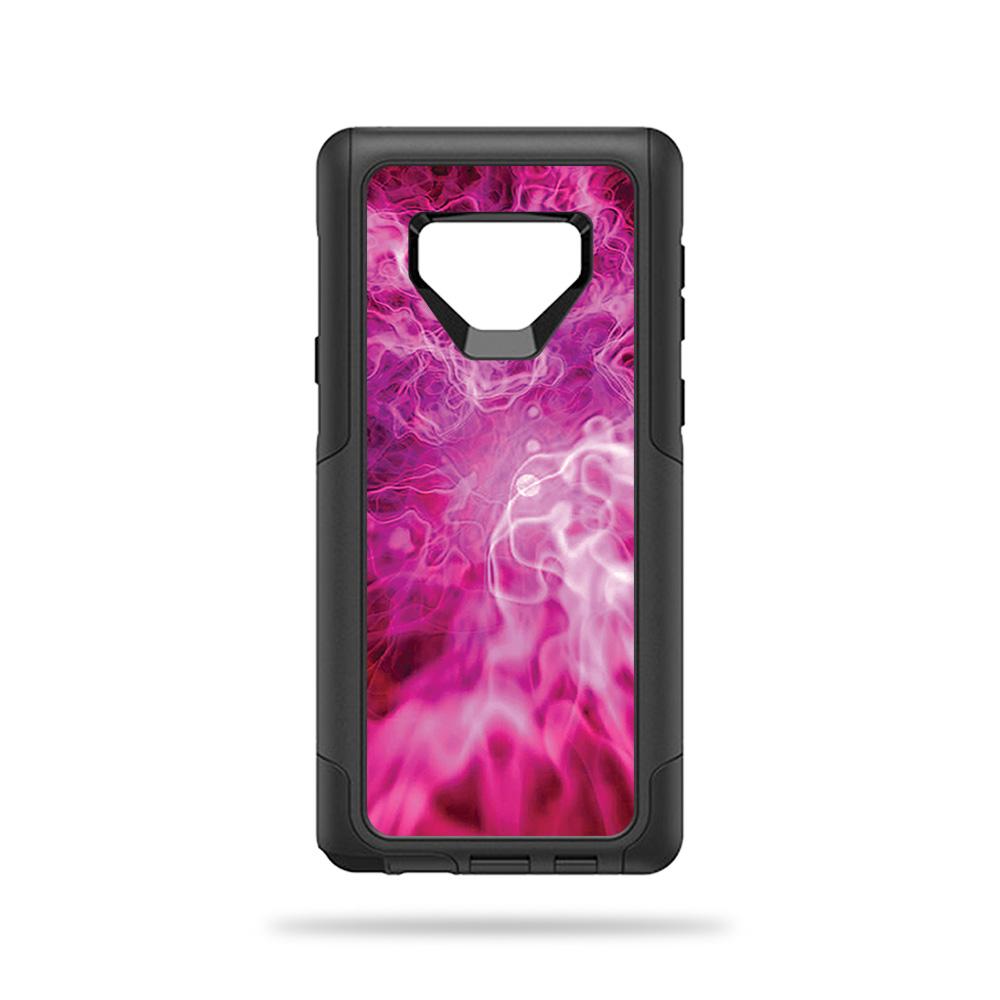 OTCSGNOT9-Red Mystic Flames Skin Decal Wrap for OtterBox Commuter Galaxy Note 9 Sticker - Red Mystic Flames -  MightySkins