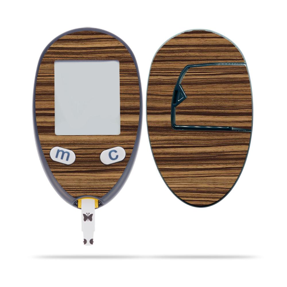 Picture of MightySkins ABFRFRLI-Dark Zebra Wood Skin Decal Wrap for Abbott Freestyle Freedom Lite Sticker - Dark Zebra Wood
