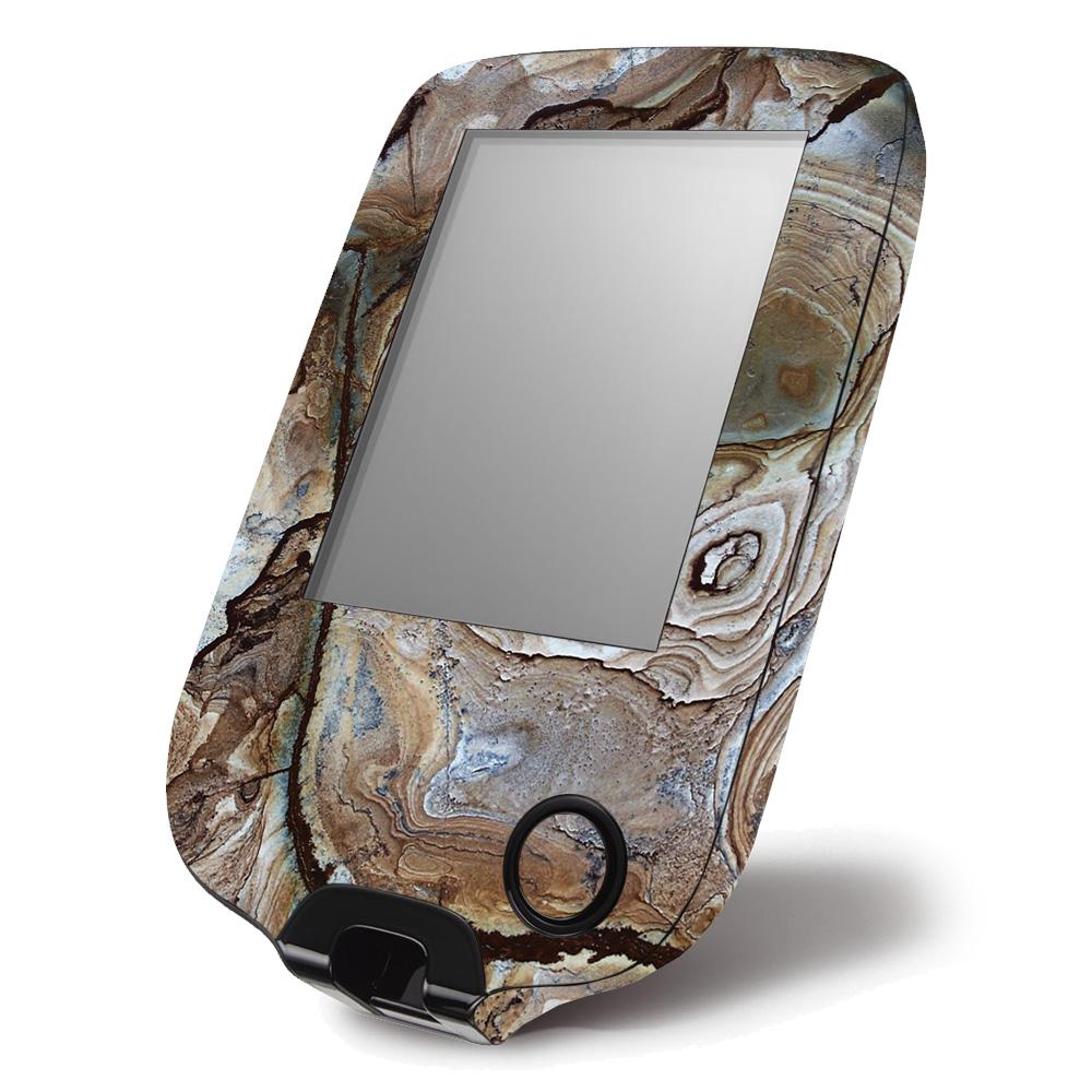 Picture of MightySkins ABFRLI10D-Brown Marble Skin Decal Wrap for Abbott Freestyle Libre 1 & 2 Sticker - Brown Marble