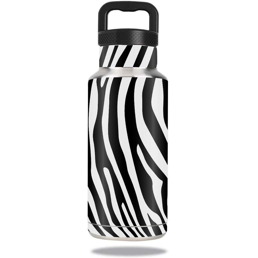 Picture of MightySkins OZBOT36-Black Zebra Skin Decal Wrap for Ozark Trail Water Bottle 36 oz Sticker - Black Zebra