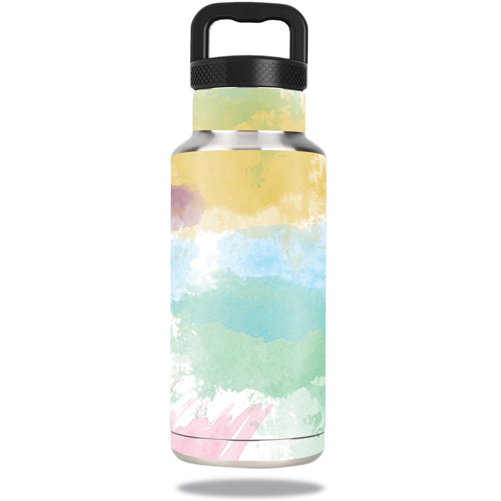 Picture of MightySkins OZBOT36-Watercolor White Skin Decal Wrap for Ozark Trail Water Bottle 36 oz Sticker - Watercolor White