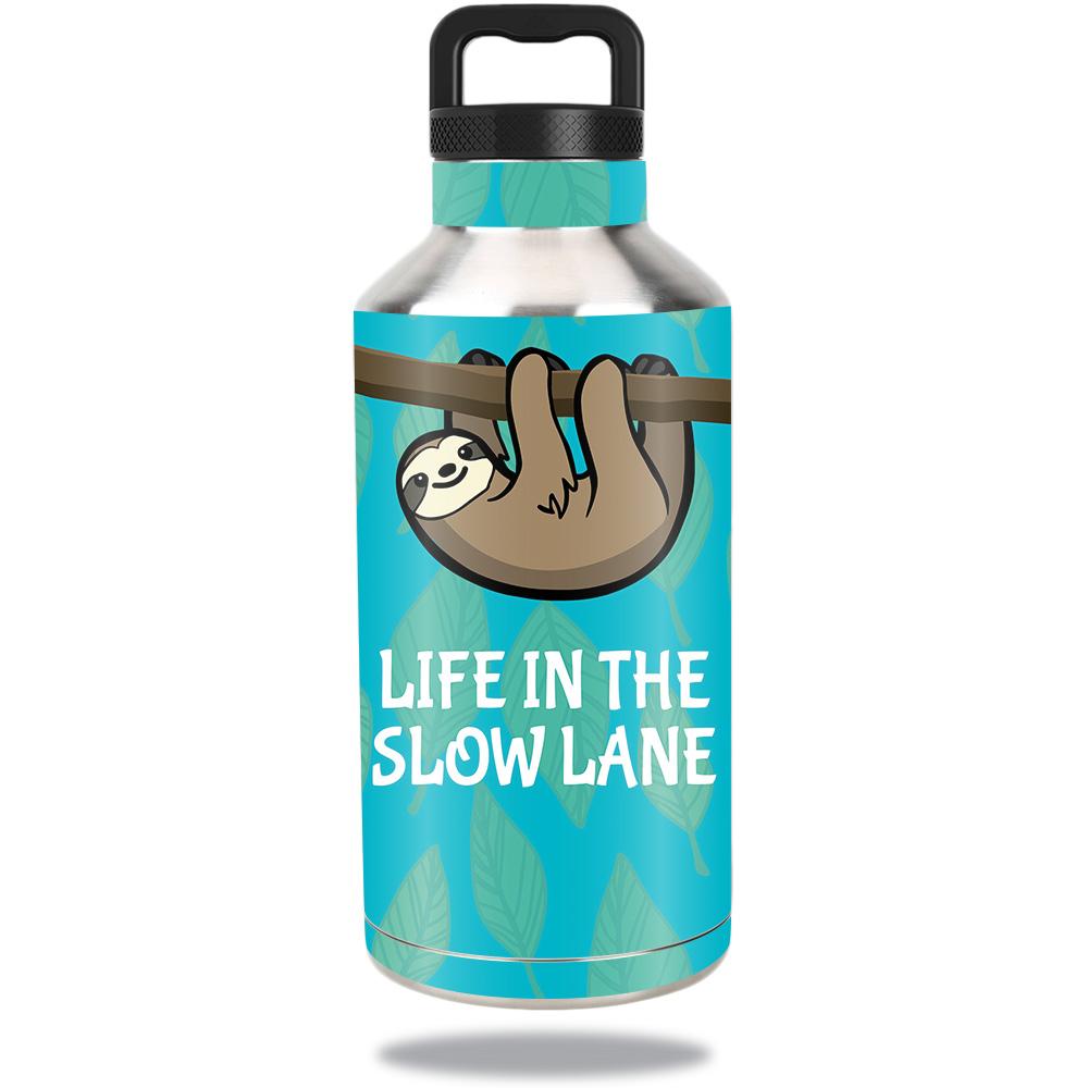Picture of MightySkins OZBOT64-Slow Sloth Skin Decal Wrap for Ozark Trail Water Bottle 64 oz - Slow Sloth