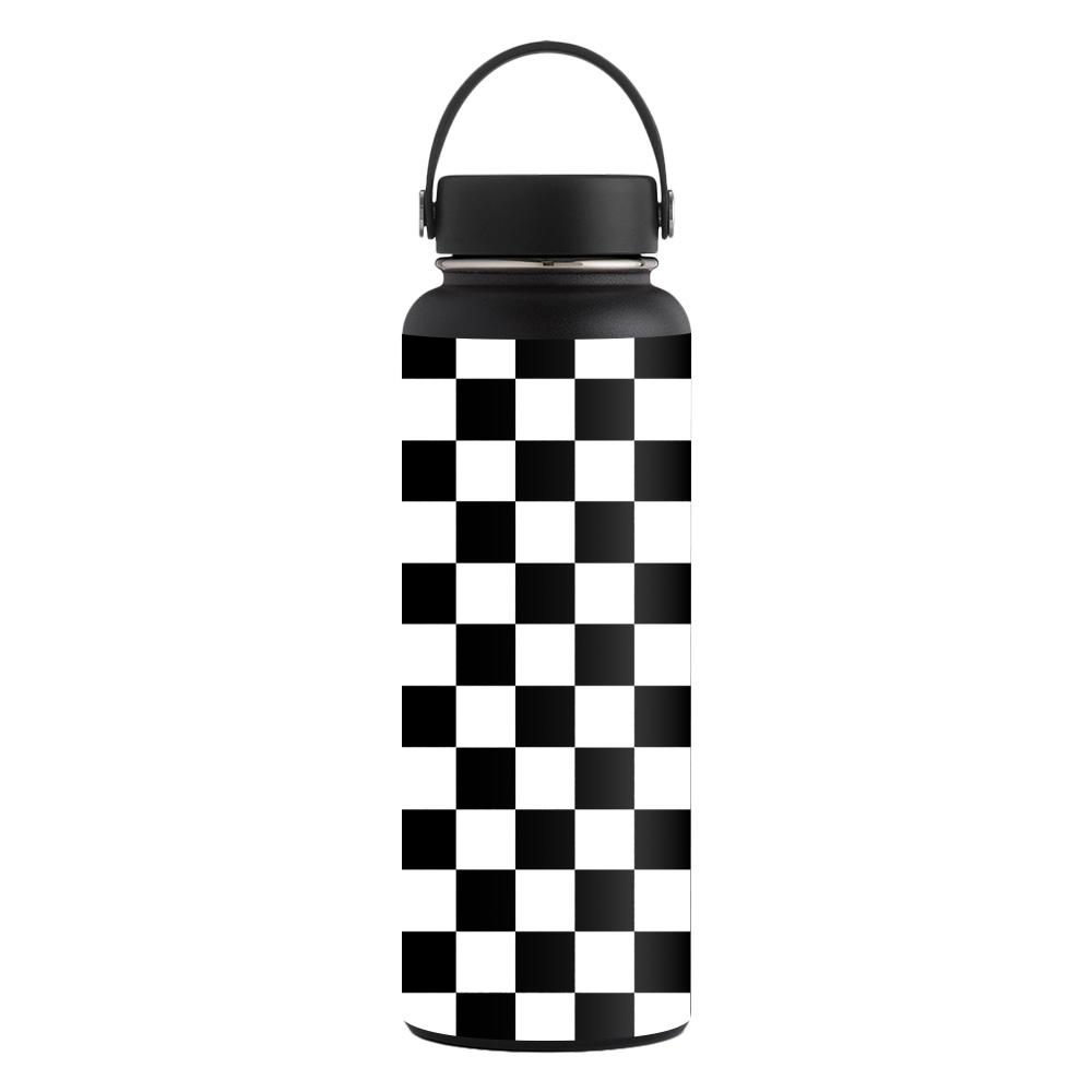 Picture of MightySkins CF-HFWI40-Check Carbon Fiber Skin for Hydro Flask 40 oz Wide Mouth Sticker - Check