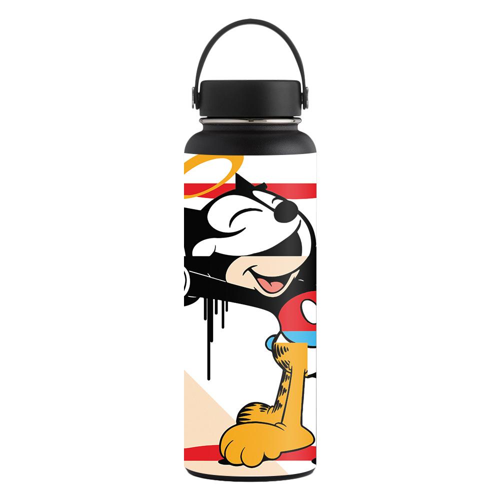 Picture of MightySkins CF-HFWI40-Character Swap Carbon Fiber Skin for Hydro Flask 40 oz Wide Mouth Sticker - Character Swap