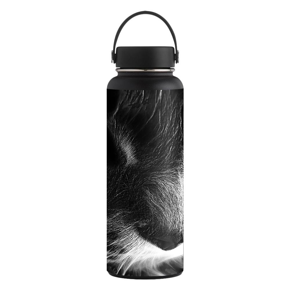 Picture of MightySkins CF-HFWI40-Cat Carbon Fiber Skin for Hydro Flask 40 oz Wide Mouth Sticker - Cat
