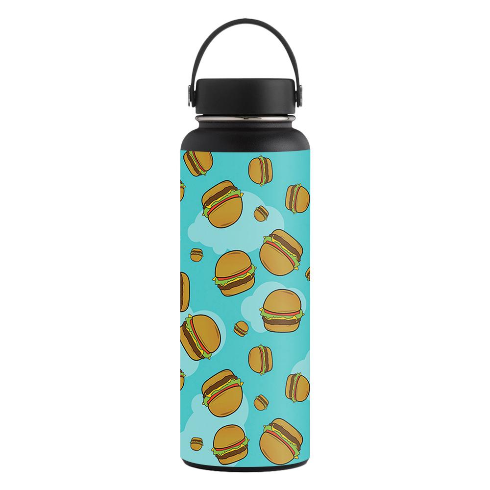Picture of MightySkins CF-HFWI40-Burger Heaven Carbon Fiber Skin for Hydro Flask 40 oz Wide Mouth Sticker - Burger Heaven