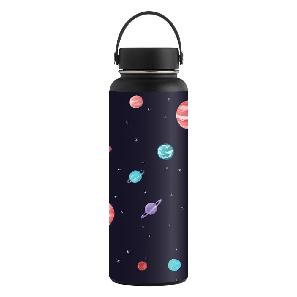Picture of MightySkins CF-HFWI40-Bright Night Sky Carbon Fiber Skin for Hydro Flask 40 oz Wide Mouth Sticker - Bright Night Sky