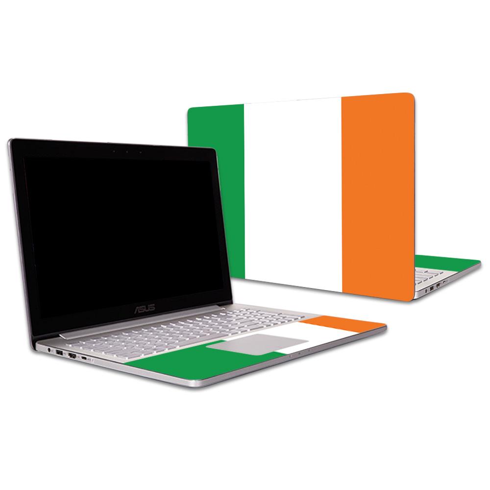 ASZEPR15-Irish Flag Skin Decal Wrap for Asus Zenbook Pro UX501VW 15.6 in. 2016 - Irish Flag -  MightySkins