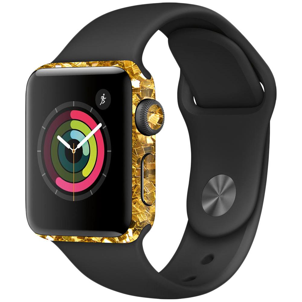 Picture of MightySkins APW382-Gold Chips Skin Decal Wrap for Apple Watch Series 2 38 mm Sticker - Gold Chips