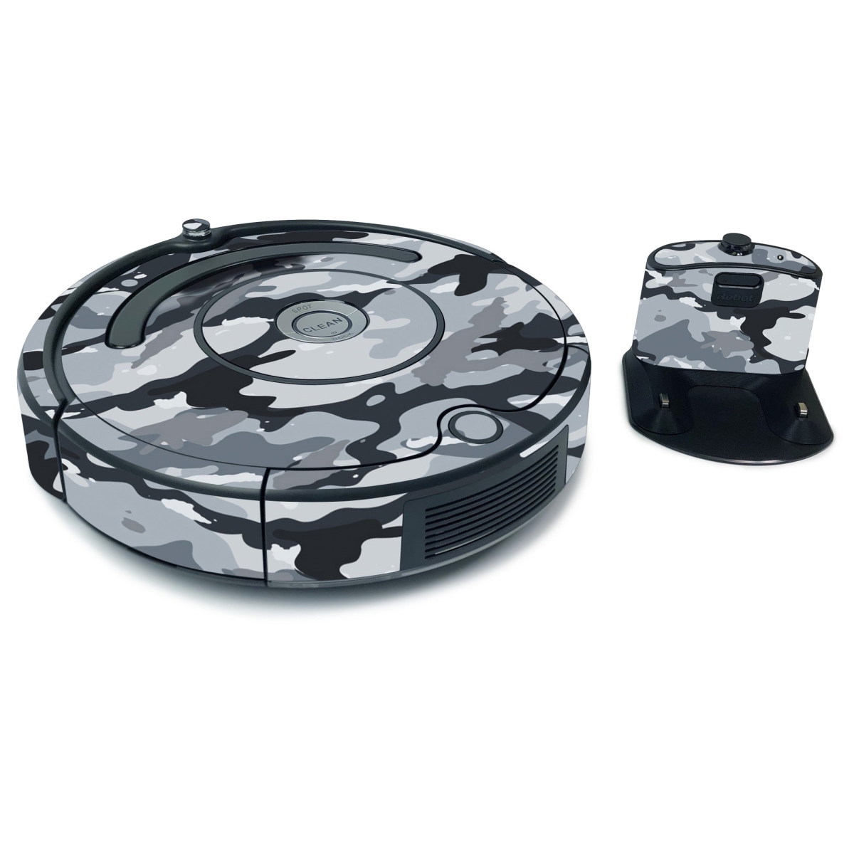 Picture of MightySkins IRRO675-Gray Camouflage Skin for iRobot Roomba 675 Max Coverage - Gray Camouflage