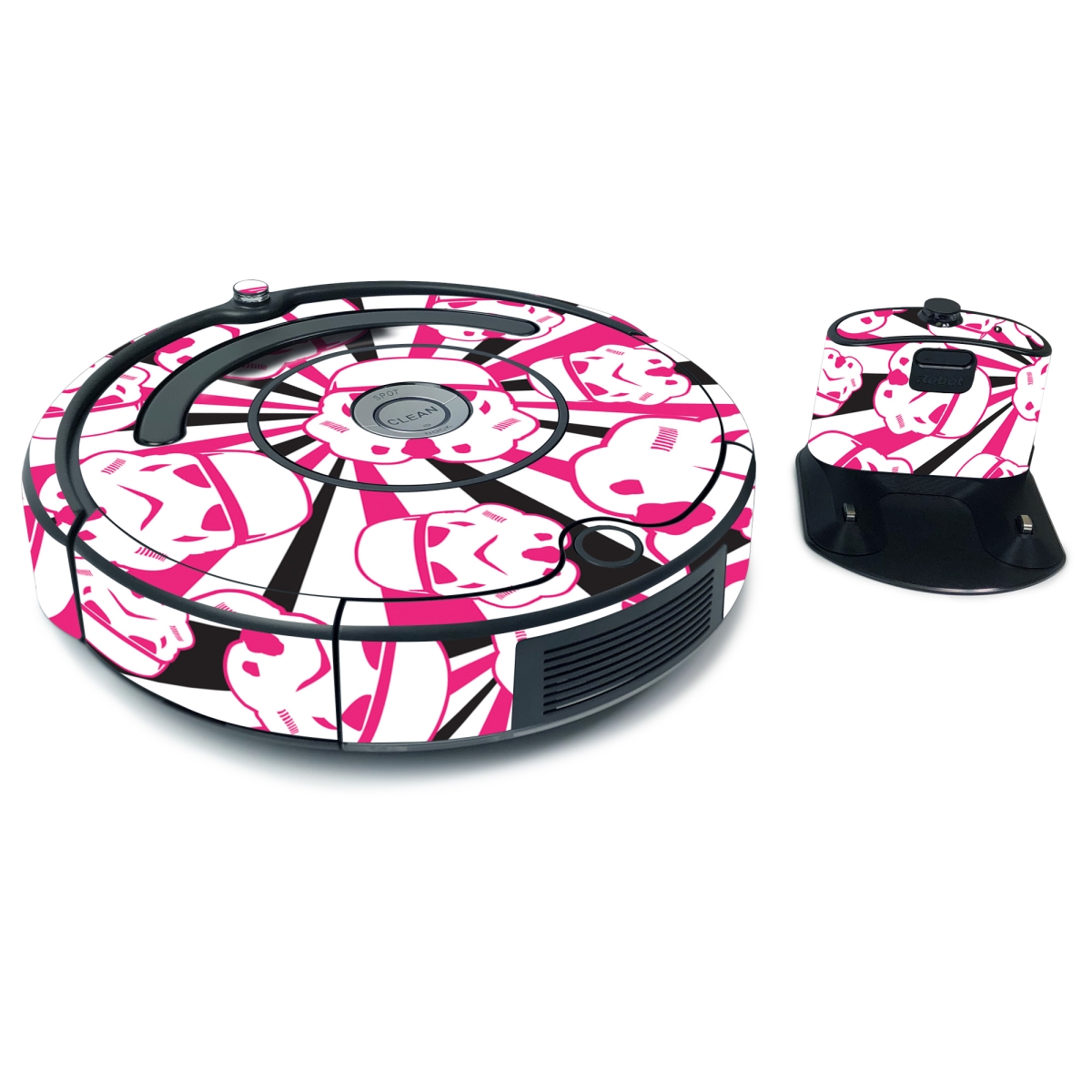 Picture of MightySkins IRRO675-Pink Trooper Storm Skin for iRobot Roomba 675 Max Coverage - Pink Trooper Storm
