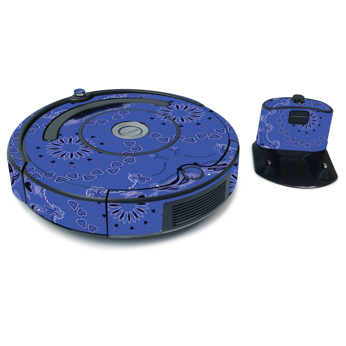Picture of MightySkins IRRO675-Blue Bandana Skin for iRobot Roomba 675 Max Coverage - Blue Bandana