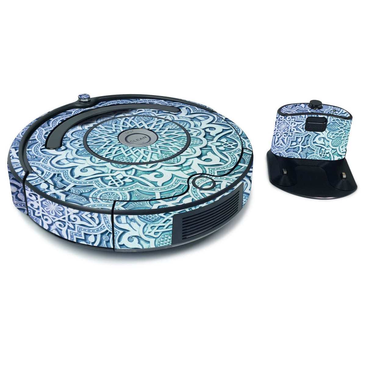 Picture of MightySkins IRRO675-Carved Blue Skin for iRobot Roomba 675 Max Coverage - Carved Blue