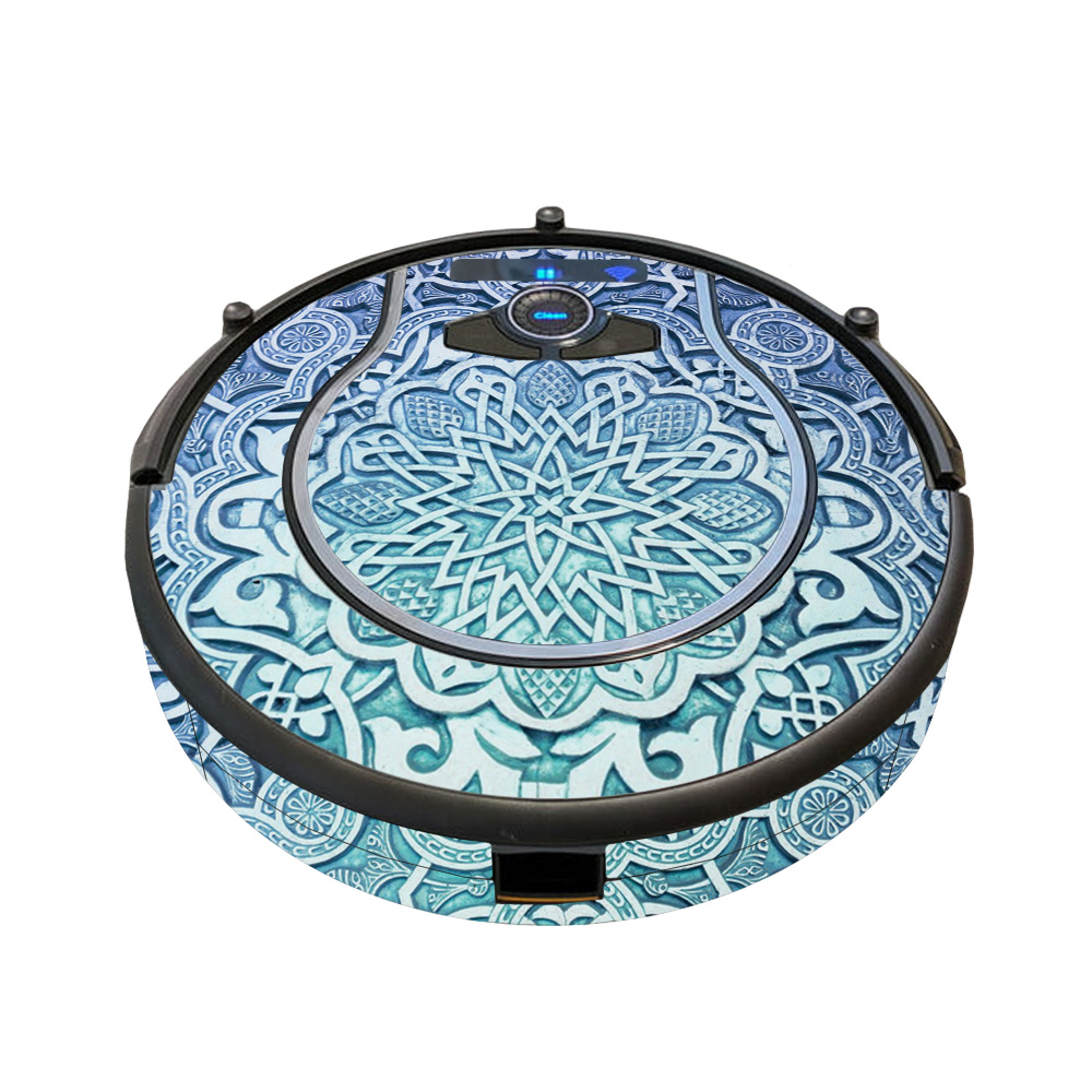 SHIO750MINCarved Blue Skin for Shark Ion Robot 750 Vacuum Minimal Coverage  Carved Blue