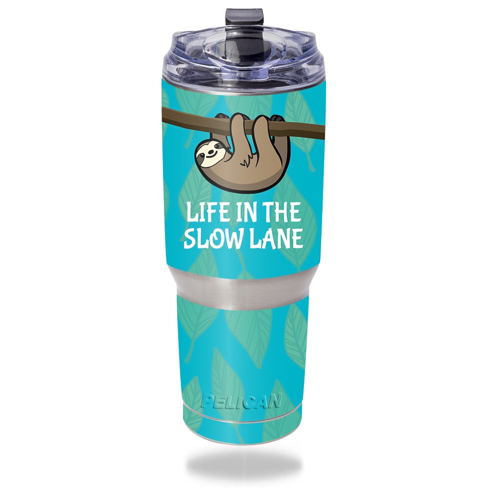 Picture of MightySkins PELTUM32-Slow Sloth Skin Compatible with Pelican Tumbler 32 oz - Slow Sloth